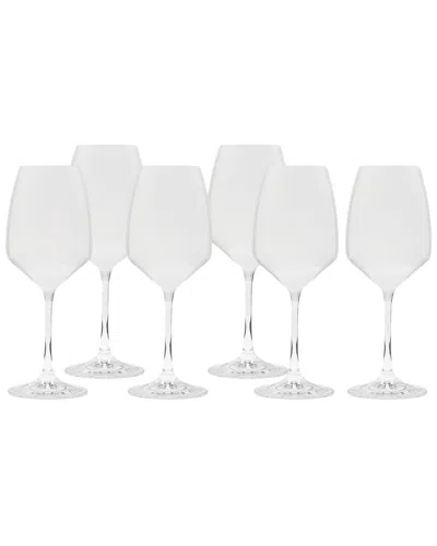 Alice Pazkus Set Of 6 Water Glasses In White