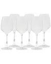 Alice Pazkus Set Of 6 White Wine Glasses In White