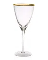 Alice Pazkus Set Of 6 Wine Glasses In Gold