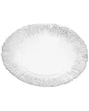 Alice Pazkus Set Of Four 11in Dinner Plates With Flashy Silver Design In Silver