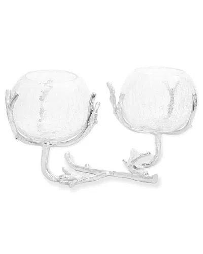 Alice Pazkus Silver 2 Branch Centerpiece