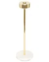 Alice Pazkus Tapered Candle Holder On Marble Base In Gold