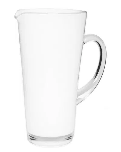 Alice Pazkus White Glass Pitcher