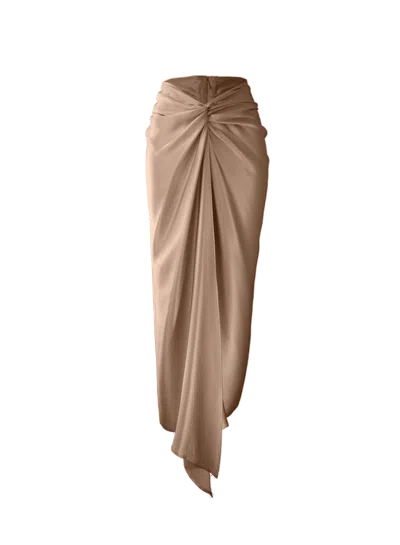 Alice Pons Milano Champagne Knot In Beige