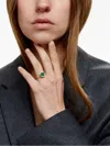 Alice Waese 14k Yellow Gold Hydra Emerald Ring In Gold