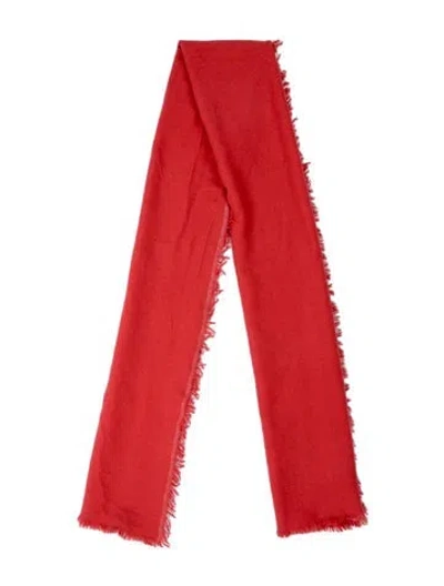 Pre-owned Alice Walk Cashmere Scarf In Red