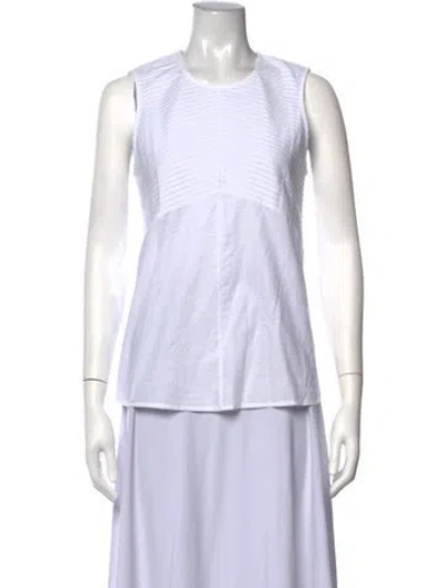 Pre-owned Alice Walk Crew Neck Sleeveless Top In White