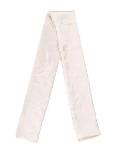 Pre-owned Alice Walk Silk Scarf In Neutrals