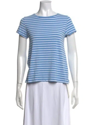 Pre-owned Alice Walk Silk Striped T-shirt In Blue