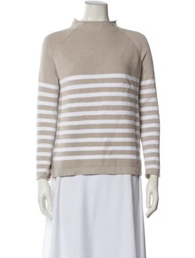Pre-owned Alice Walk Striped Mock Neck Sweater W/ Tags In Multi