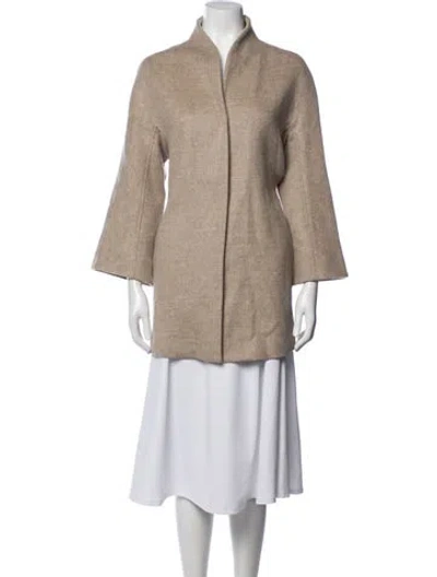 Pre-owned Alice Walk Virgin Wool Coat In Neutrals