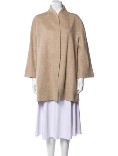 Pre-owned Alice Walk Virgin Wool Coat W/ Tags In Neutral