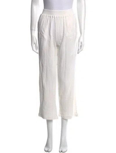 Pre-owned Alice Walk Wide Leg Pants In White
