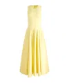 Alice And Olivia Alice + Olivia Adley Cotton Long Dress In Butter