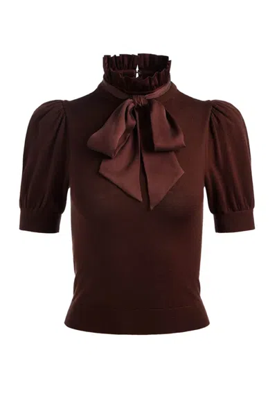 Alice---olivia Alice + Olivia Sweaters In Marrone