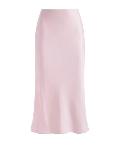 Aliceolivia Back Slit Skirt In Pink