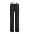 Alice And Olivia Belt-loop Casual Pants In Black/gray