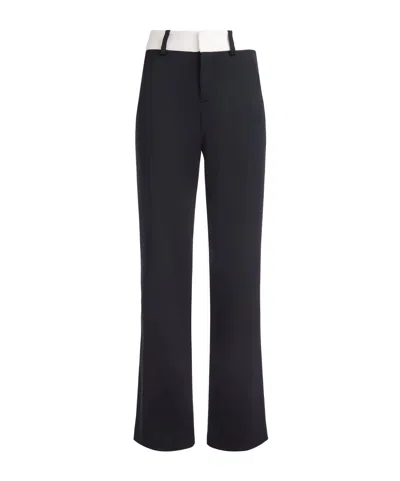 Aliceolivia Belt-loop Casual Pants In Black/gray