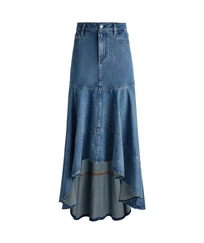 Aliceolivia Belt-loop Skirt In Brooklyn Blue