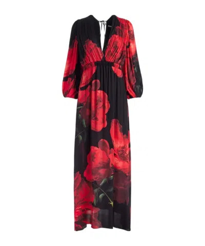 Aliceolivia Clarissa Maxi Dress In Red
