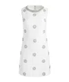 Alice And Olivia Clyde Embellished Sleeveless Dress In White
