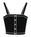 Alice And Olivia Dandi Top In Black