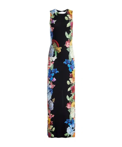Aliceolivia Delora Open Back Maxi Dress In Black