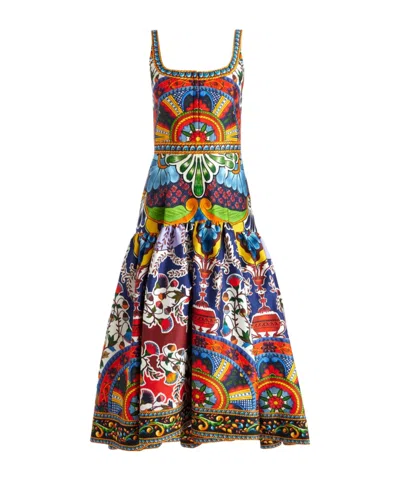 Aliceolivia Diana Mid-length Dress In Multicolor