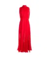 Alice And Olivia Dita Maxi Dress In Bright Ruby
