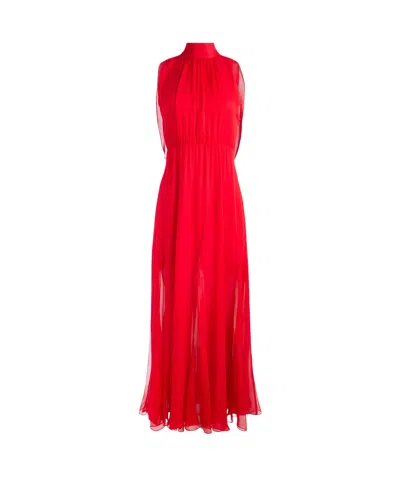 Aliceolivia Dita Maxi Dress In Bright Ruby