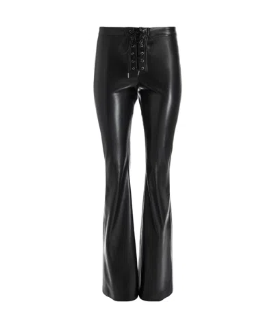 Aliceolivia Front Laced Casual Pants In Black