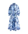 Alice And Olivia Geneva Midi Dress In Scroll Symphony