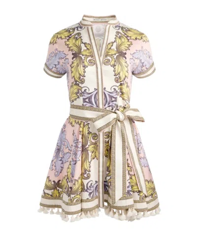 Alice And Olivia Lucy Mini Shirt Dress In Daydreaming And Homesickness