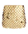 Alice And Olivia Rubi Micro Skirt In Light Gold/champagne