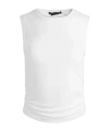 Alice And Olivia Sleeveless Vest In Off White