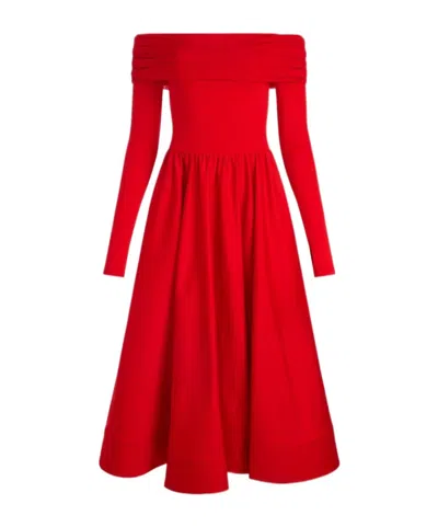 Aliceolivia Strapless Dress In Red