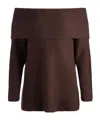 Alice And Olivia Wool Sweater In Espresso