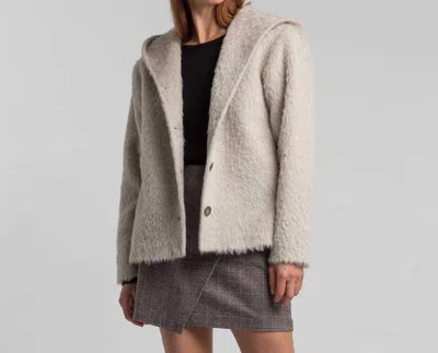 Alicia Adams Alpaca Finn Coat In Grey In Pattern