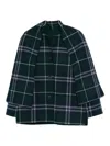 Alicia Audrey Check Button-down Jacket