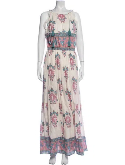 Pre-owned Alicia Bell Floral Print Long Dress In Multicolor