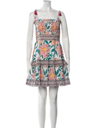 Pre-owned Alicia Bell Floral Print Mini Dress W/ Tags In Multicolor