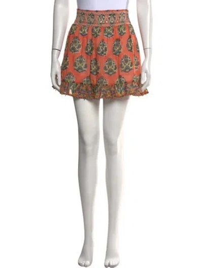 Pre-owned Alicia Bell Floral Print Mini Skirt In Multicolor