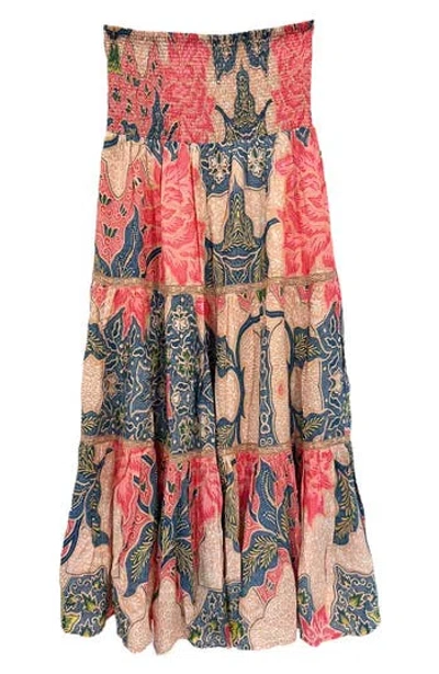Alicia Bell Mandy Cotton & Silk Maxi Cover-up Skirt In Open Beige