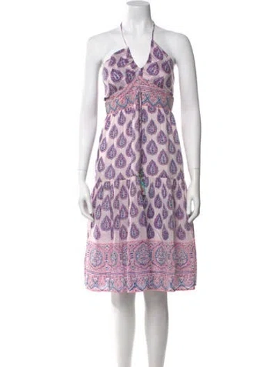 Pre-owned Alicia Bell Paisley Print Knee-length Dress W/ Tags In Pink