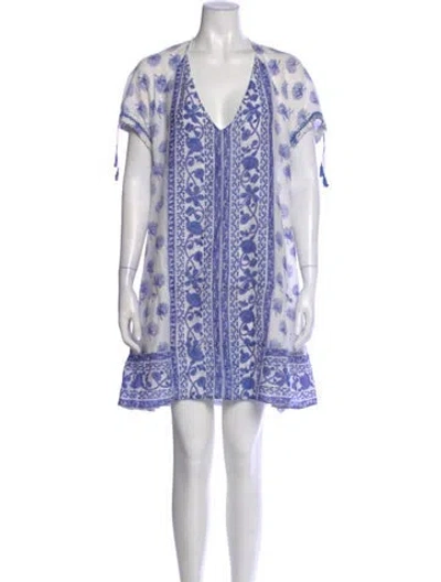 Pre-owned Alicia Bell Printed Mini Dress In Multi