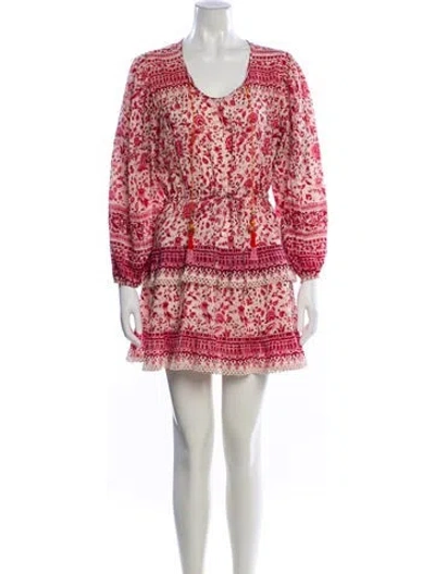 Pre-owned Alicia Bell Printed Mini Dress In Pink