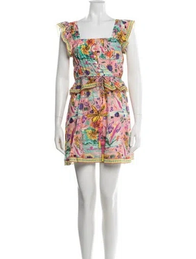 Pre-owned Alicia Bell Printed Mini Dress W/ Tags In Multi