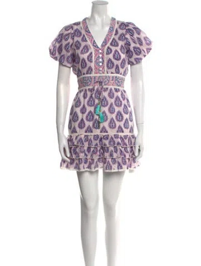 Pre-owned Alicia Bell Printed Mini Dress W/ Tags In Pink