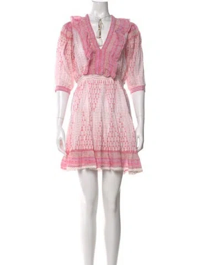 Pre-owned Alicia Bell Printed Mini Dress W/ Tags In Pink