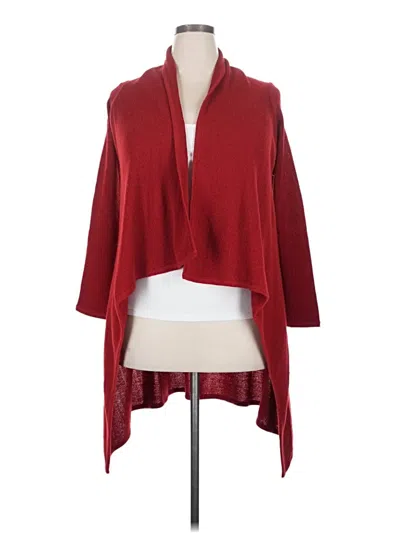 Pre-owned Alicia Peru Cardigan Sweater In Red